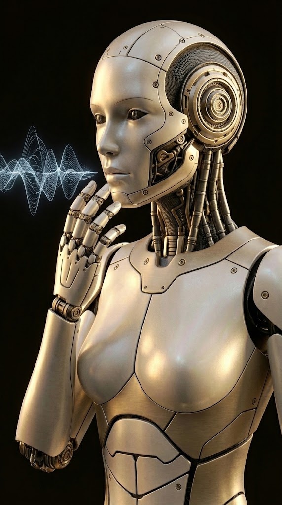 Roboter mit Schallwellen zur Sprachsteuerung